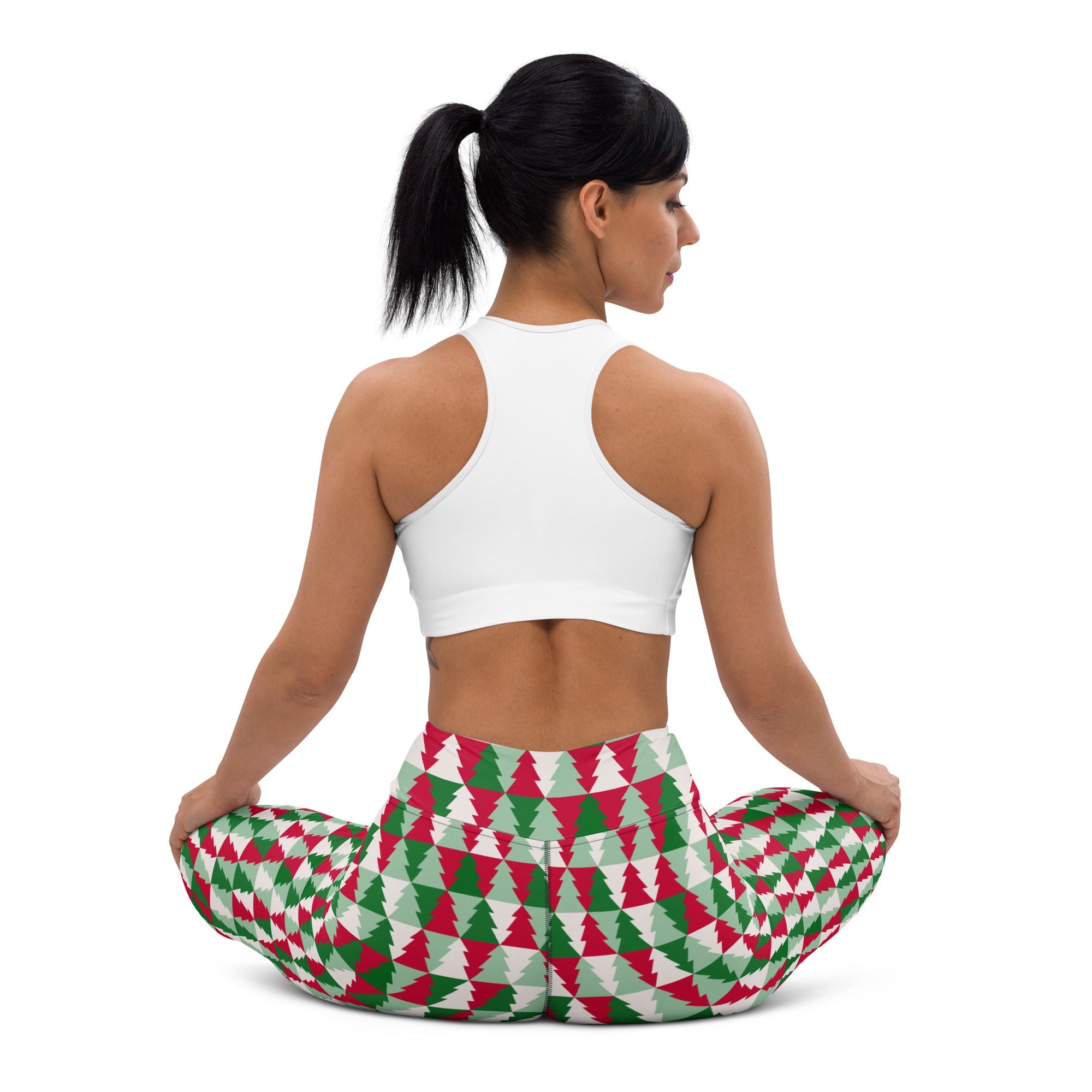 Christmas Tree Pattern Yoga Leggings