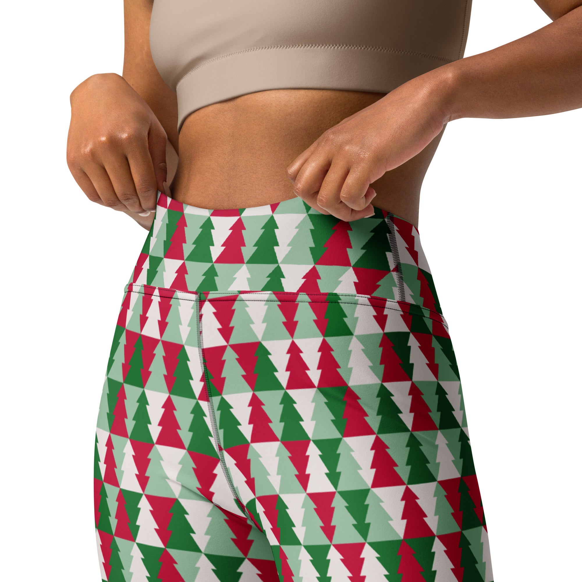 Christmas Tree Pattern Yoga Leggings