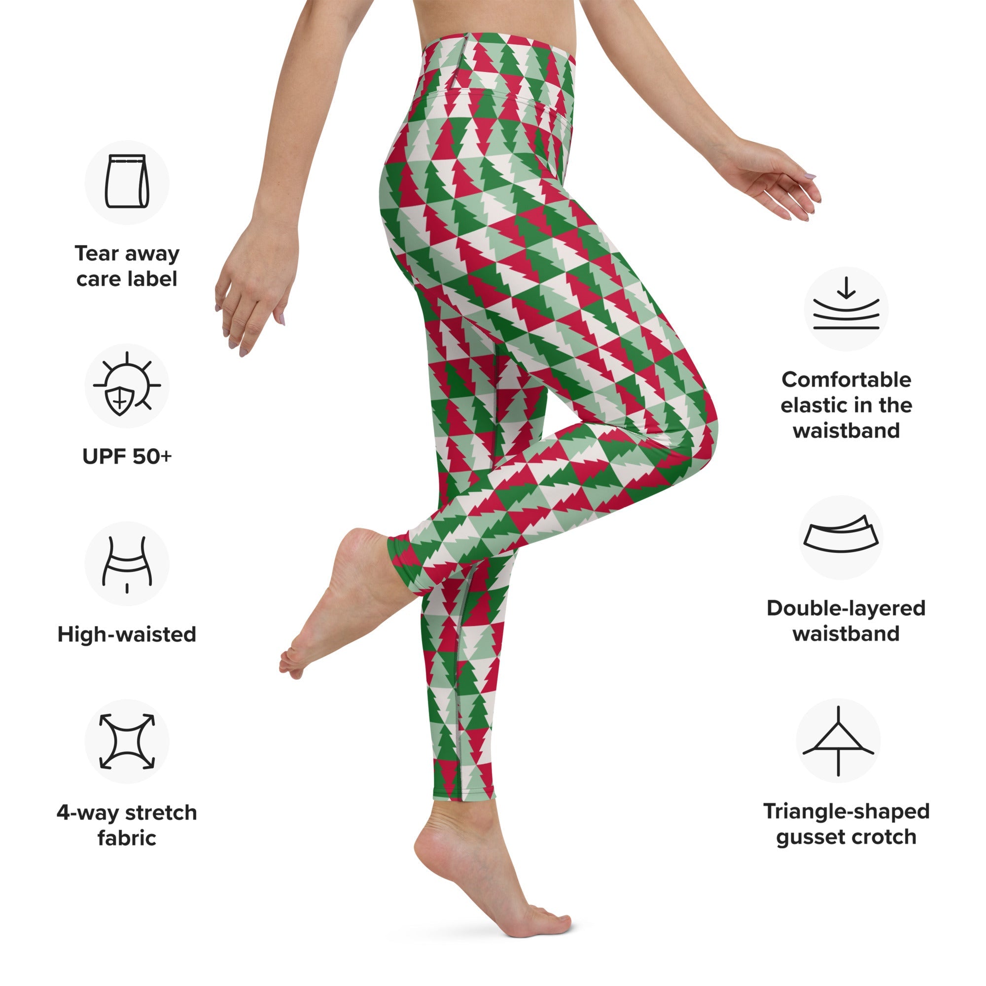 Christmas Tree Pattern Yoga Leggings