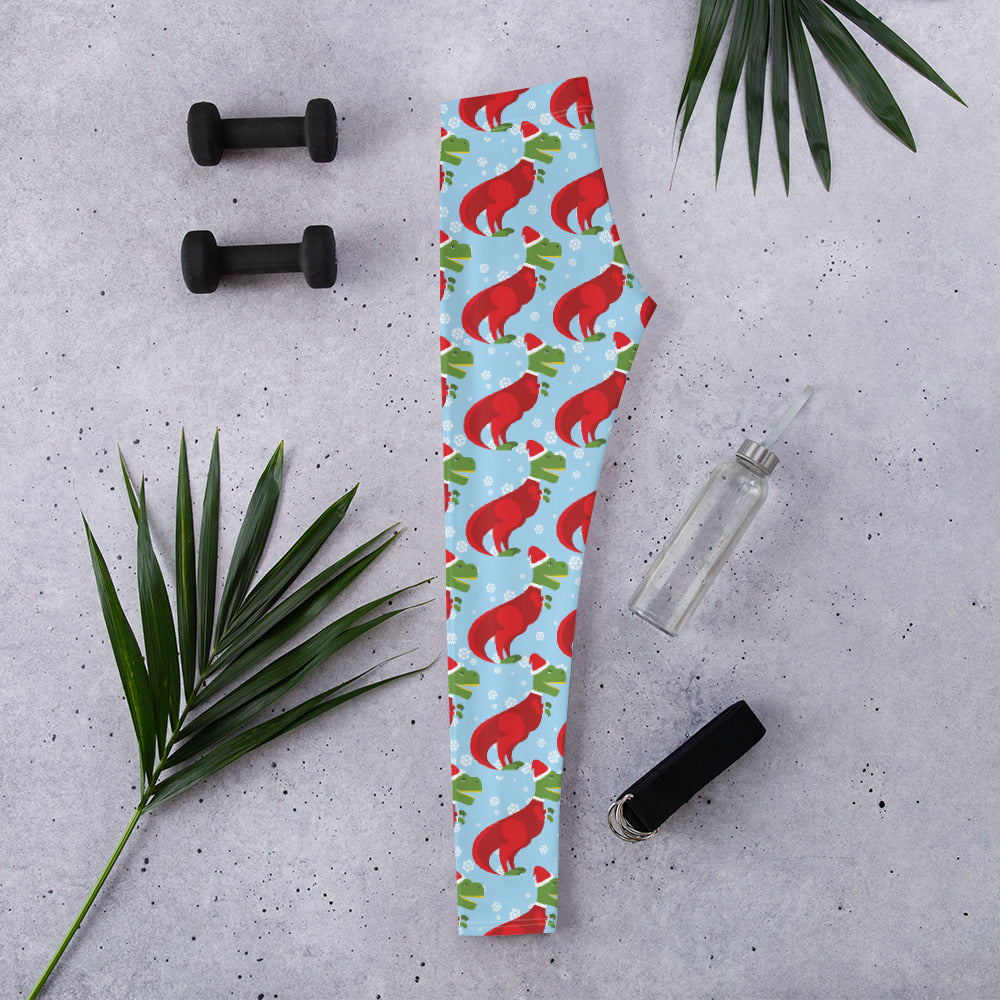 Christmassy Dinosaurs Leggings