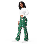 Christmassy Flamingos Flare Leggings