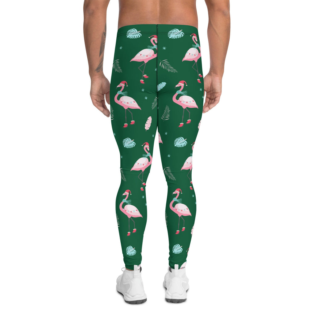 Christmassy Flamingos Men's Leggings