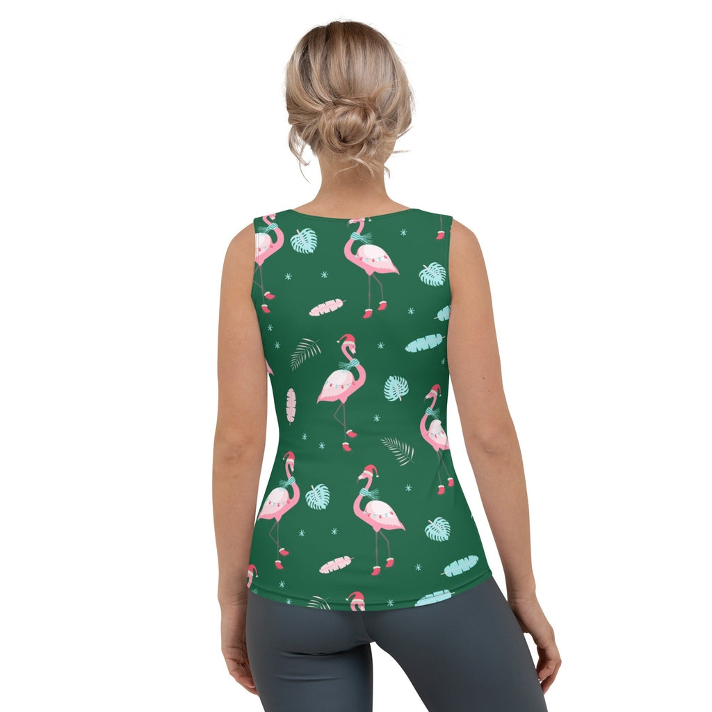 Christmassy Flamingos Tank Top