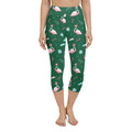 Christmassy Flamingos Yoga Capris