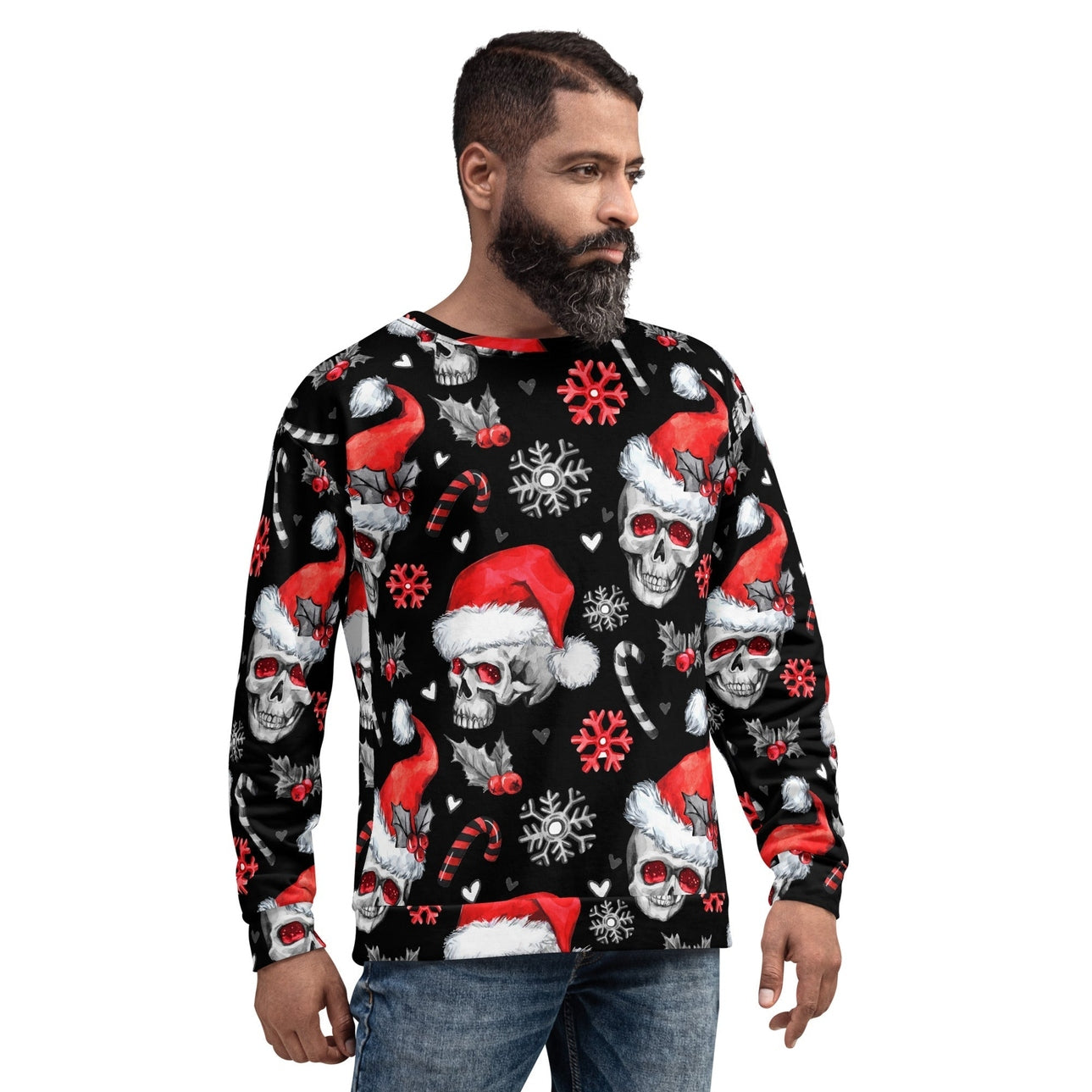 Christmassy Skulls Sweatshirt