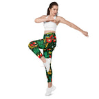 Cinco de Mayo Crossover Leggings With Pockets