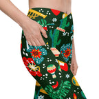 Cinco de Mayo Crossover Leggings With Pockets