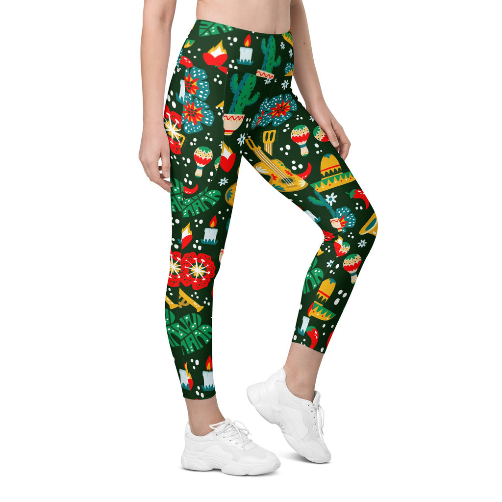Cinco de Mayo Leggings With Pockets