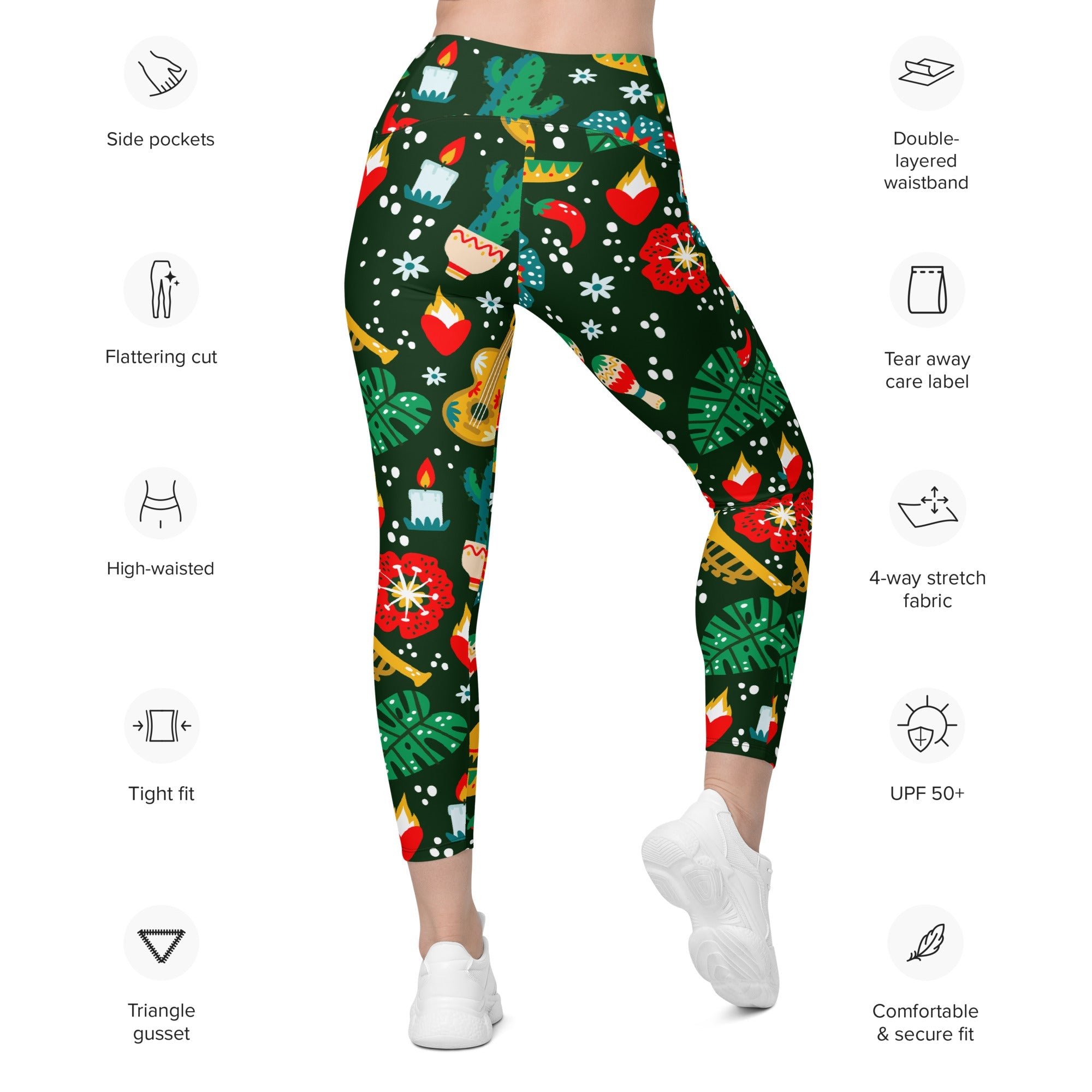 Cinco de Mayo Leggings With Pockets