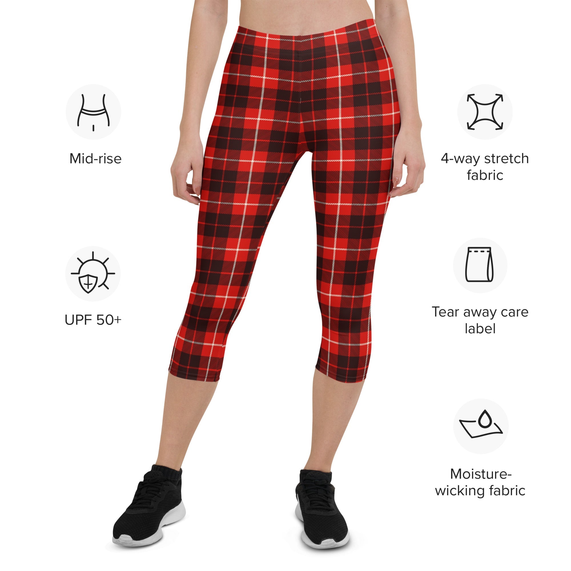 Classic Red Tartan Capris