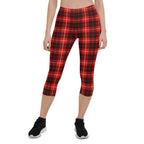 Classic Red Tartan Capris
