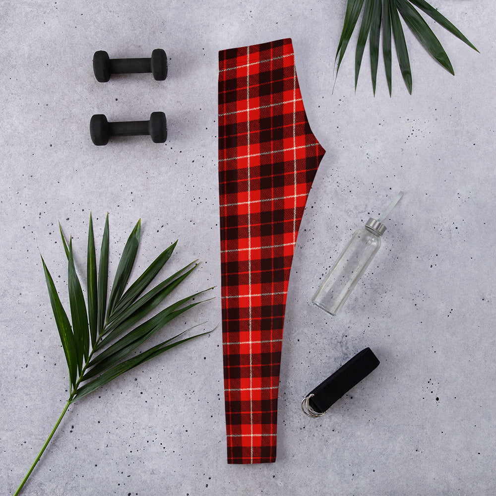 Classic Red Tartan Leggings