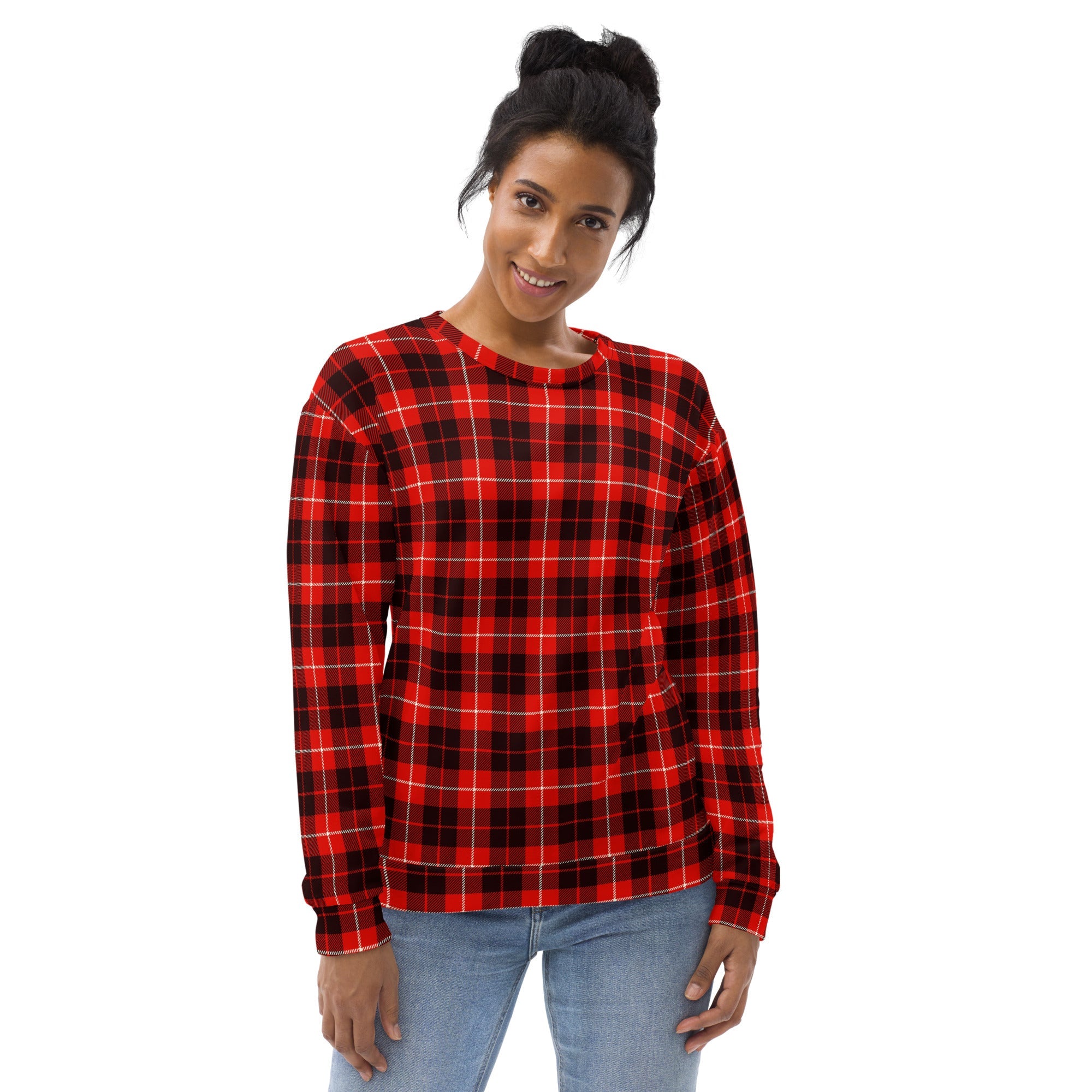 Classic Red Tartan Sweatshirt