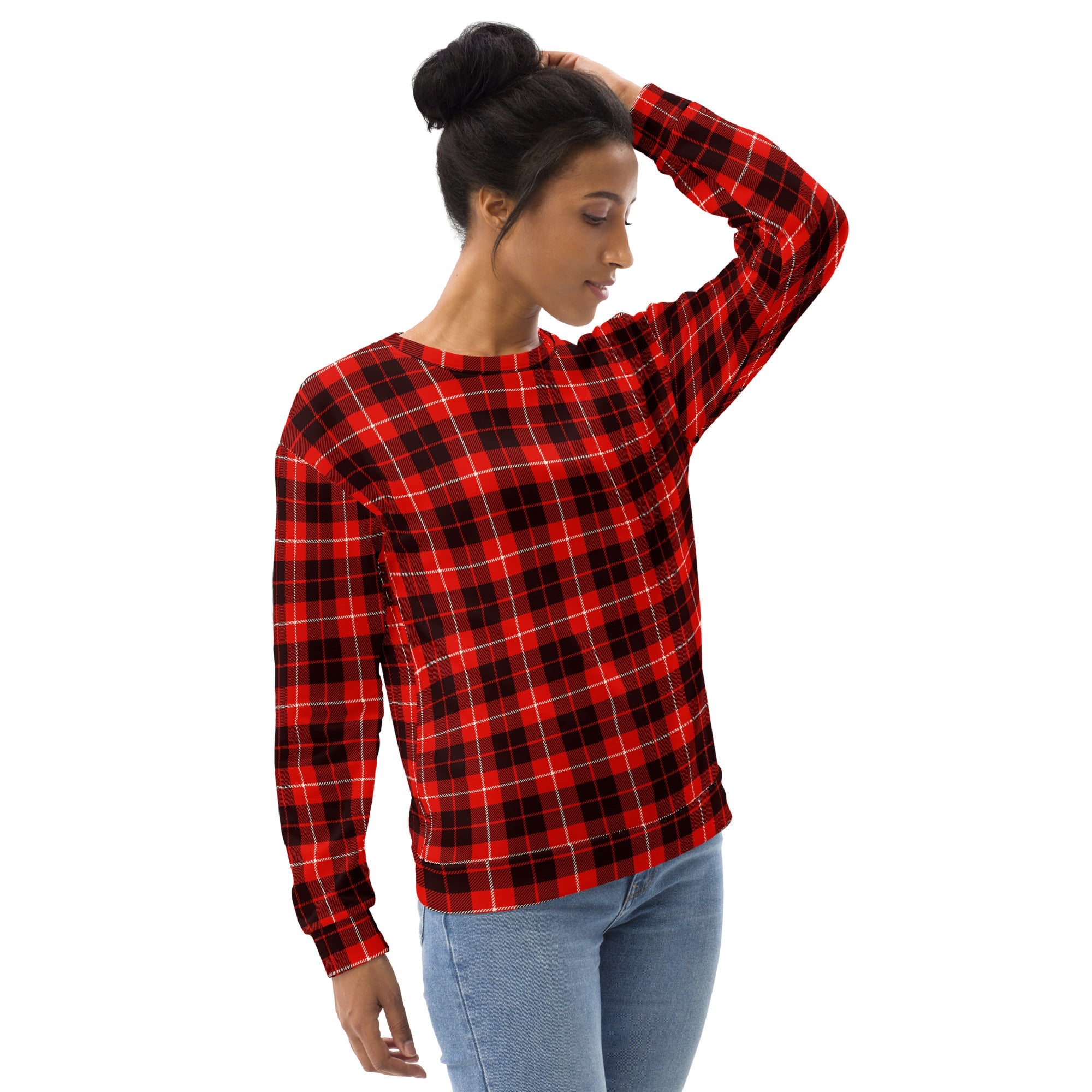 Classic Red Tartan Sweatshirt