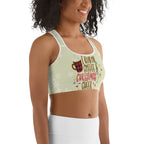 Coffee & Christmas Cheer Sports Bra
