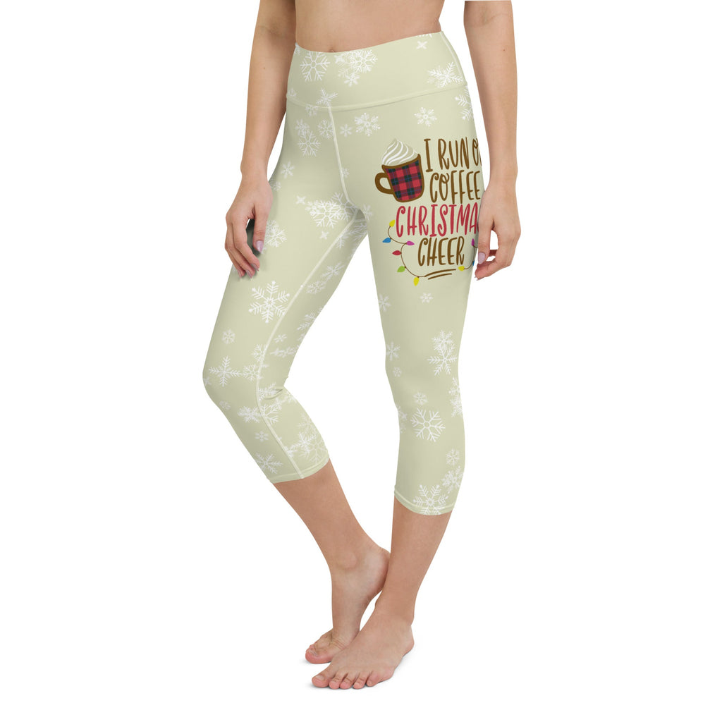 Coffee & Christmas Cheer Yoga Capris