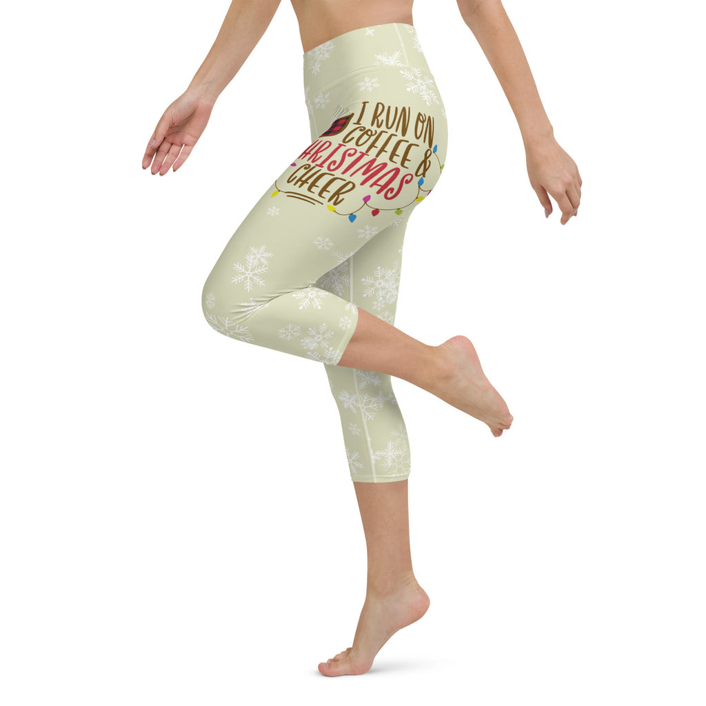 Coffee & Christmas Cheer Yoga Capris