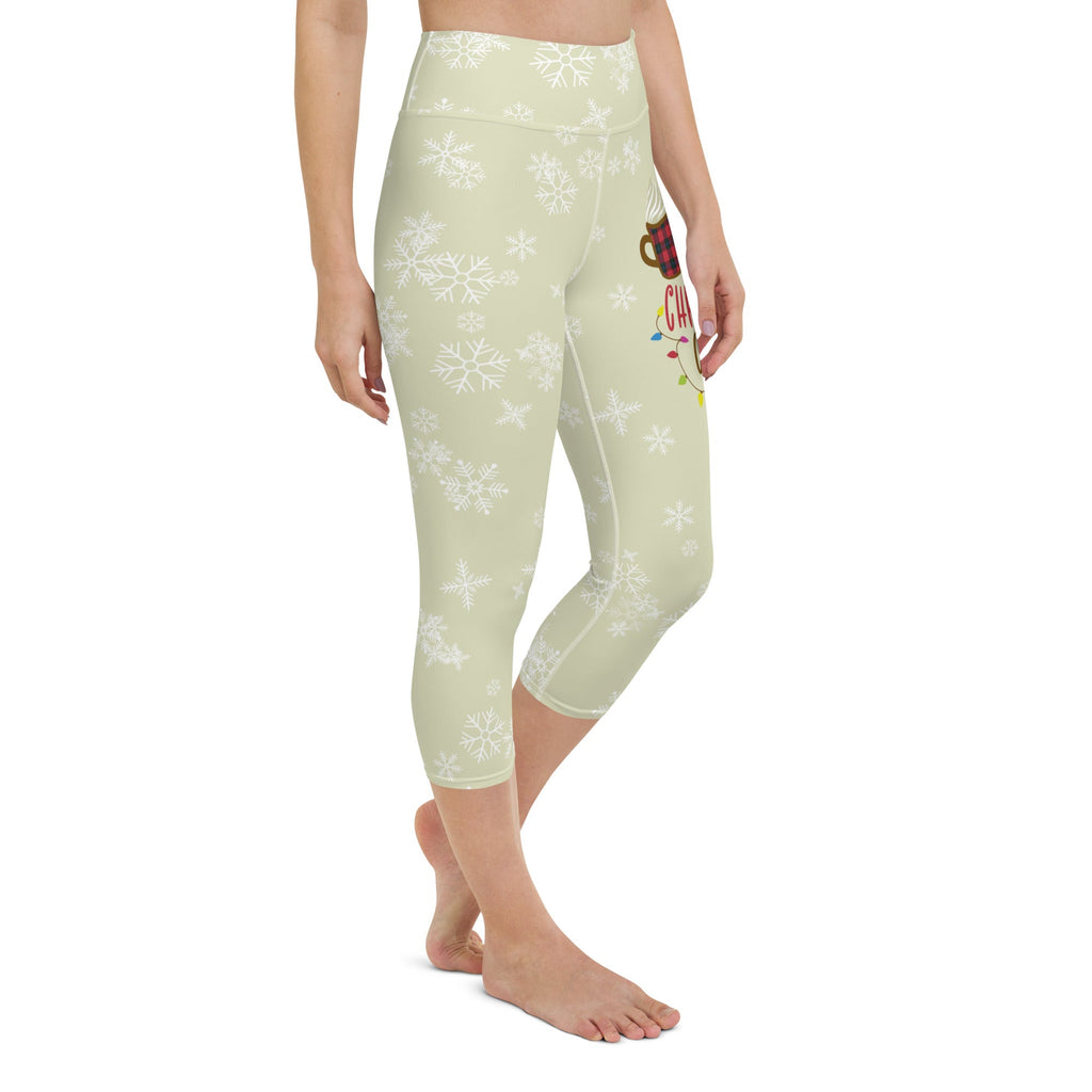 Coffee & Christmas Cheer Yoga Capris