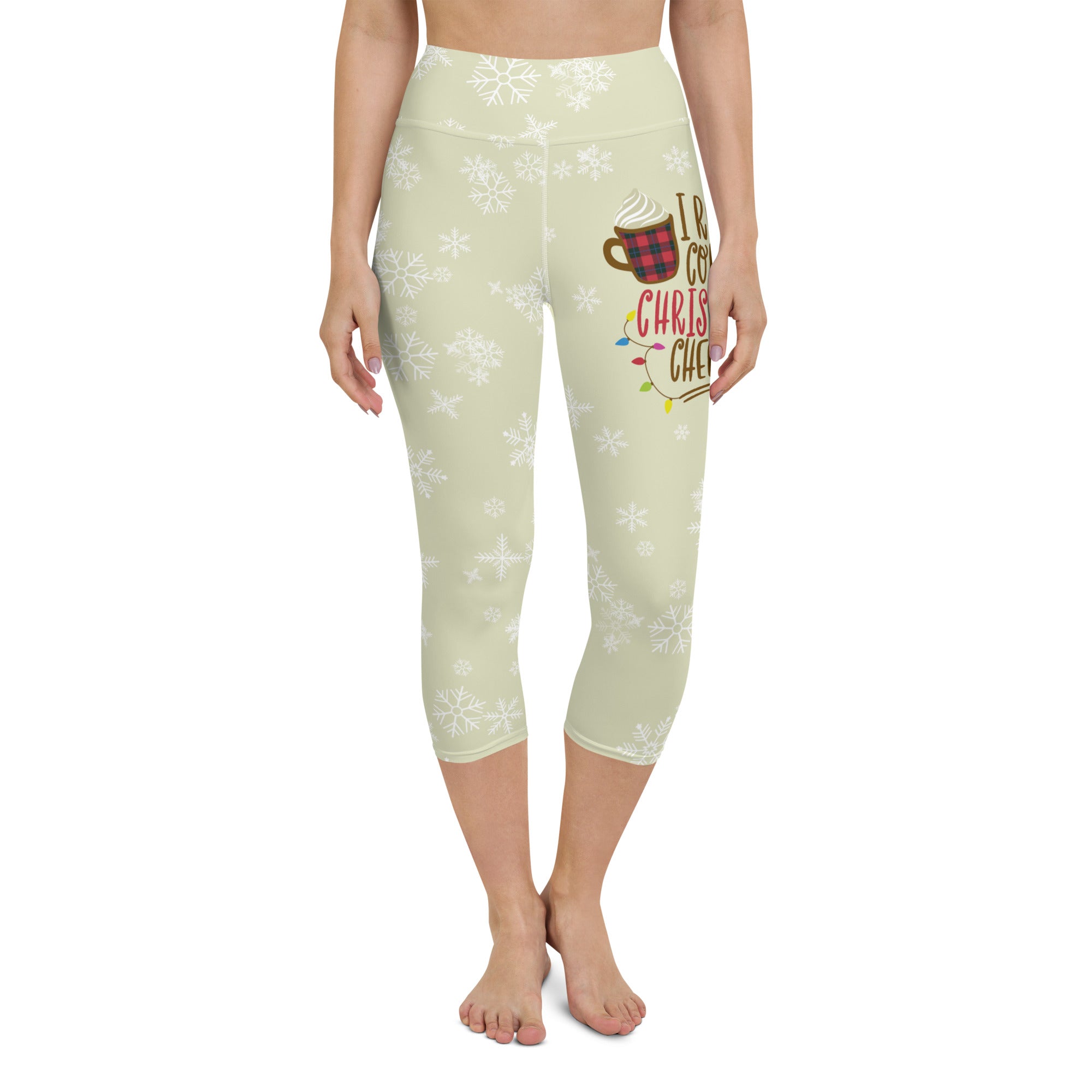 Coffee & Christmas Cheer Yoga Capris