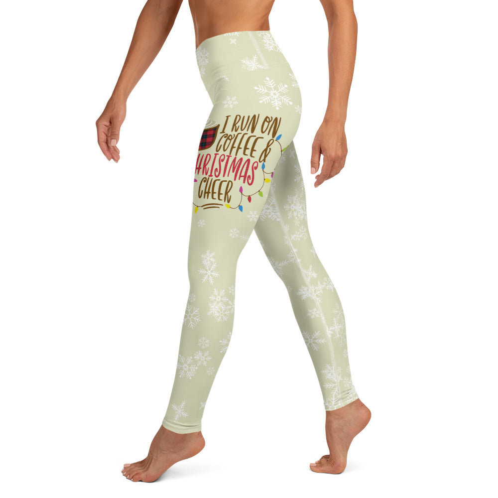 Coffee & Christmas Cheer Yoga Leggings