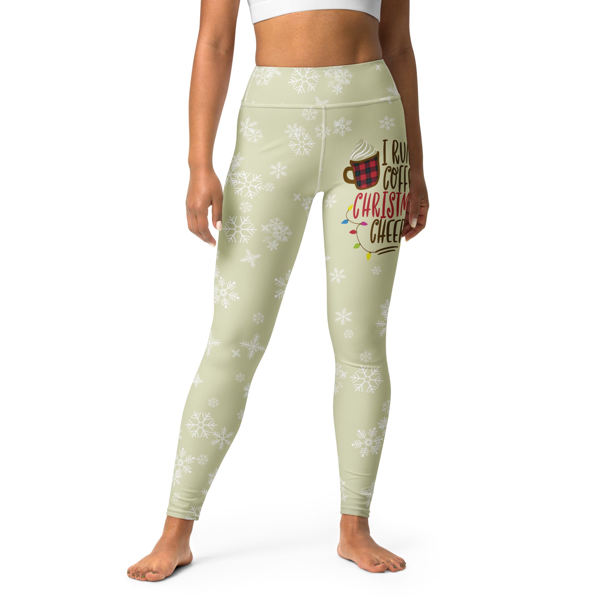 Coffee & Christmas Cheer Yoga Leggings