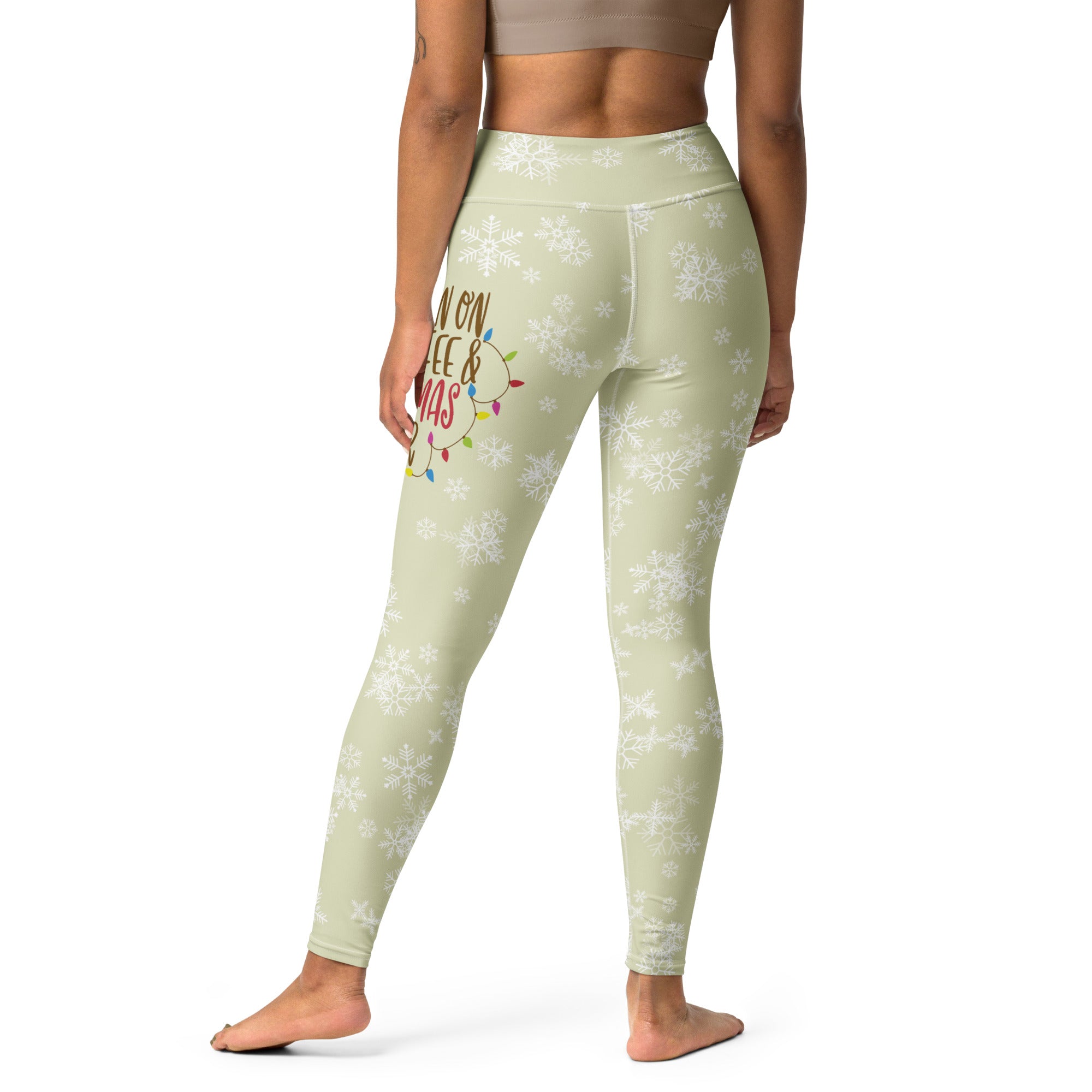 Coffee & Christmas Cheer Yoga Leggings