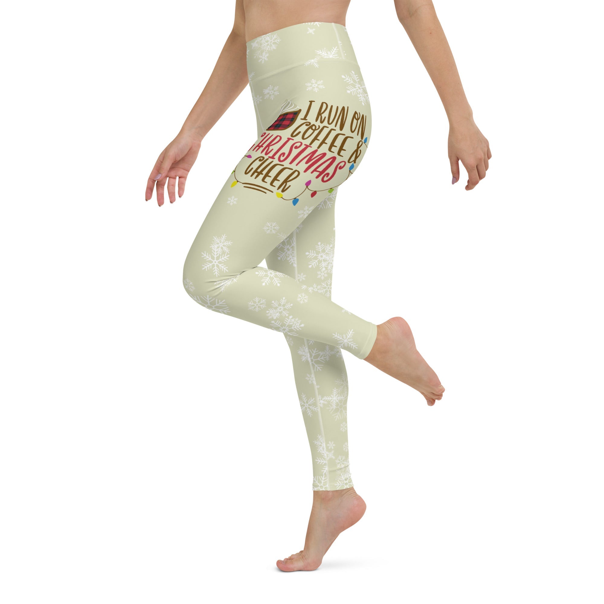 Coffee & Christmas Cheer Yoga Leggings