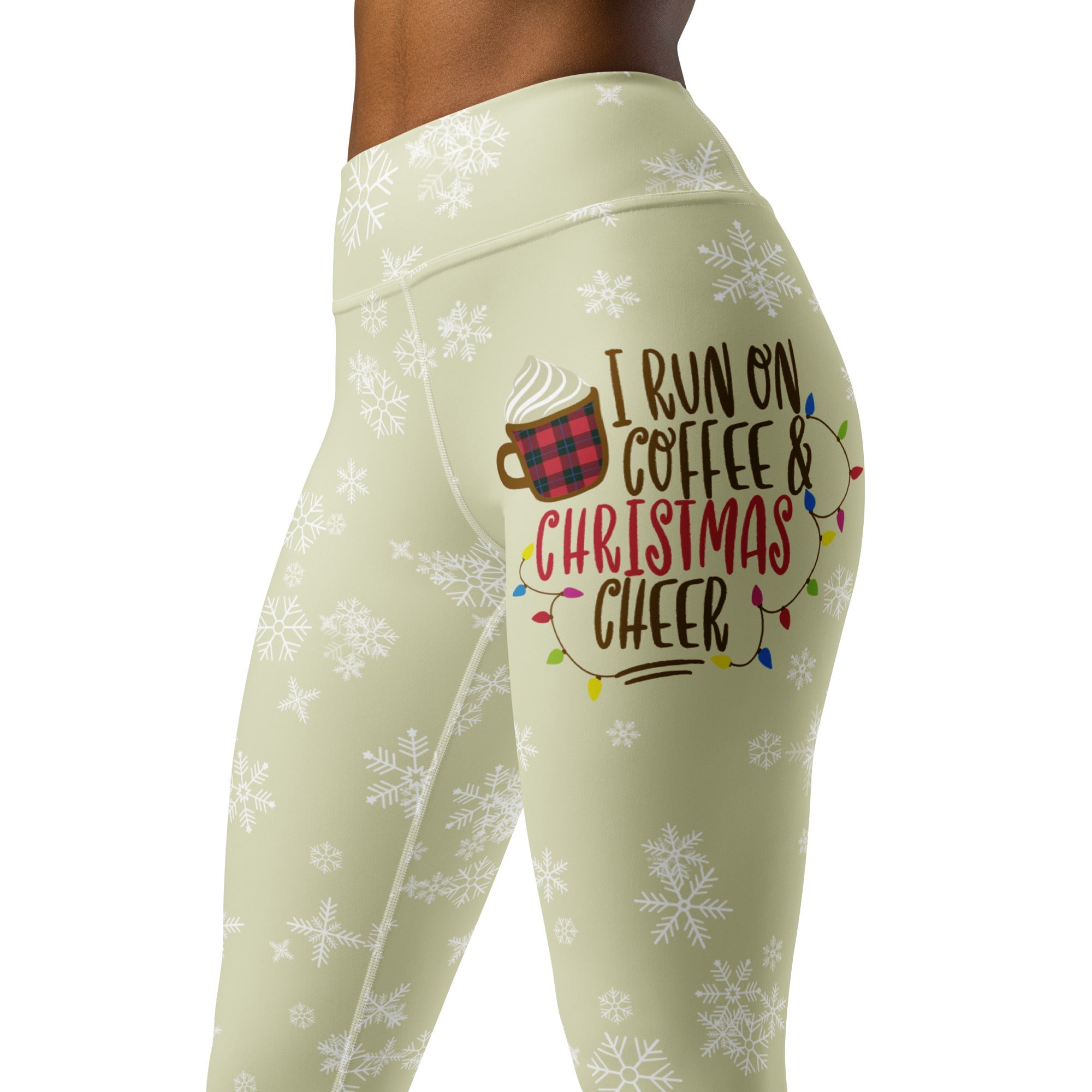 Coffee & Christmas Cheer Yoga Leggings