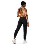 Coffee Essence Recycled Long-sleeve Crop Top