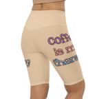 Coffee Is My Therapy Biker Shorts