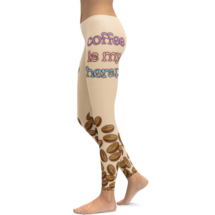 Buy Trendy Printed Coffee Leggings Online FIERCEPULSE
