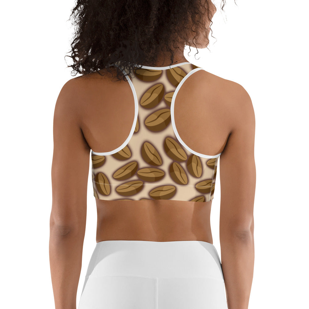 Coffee Is My Therapy Sports Bra
