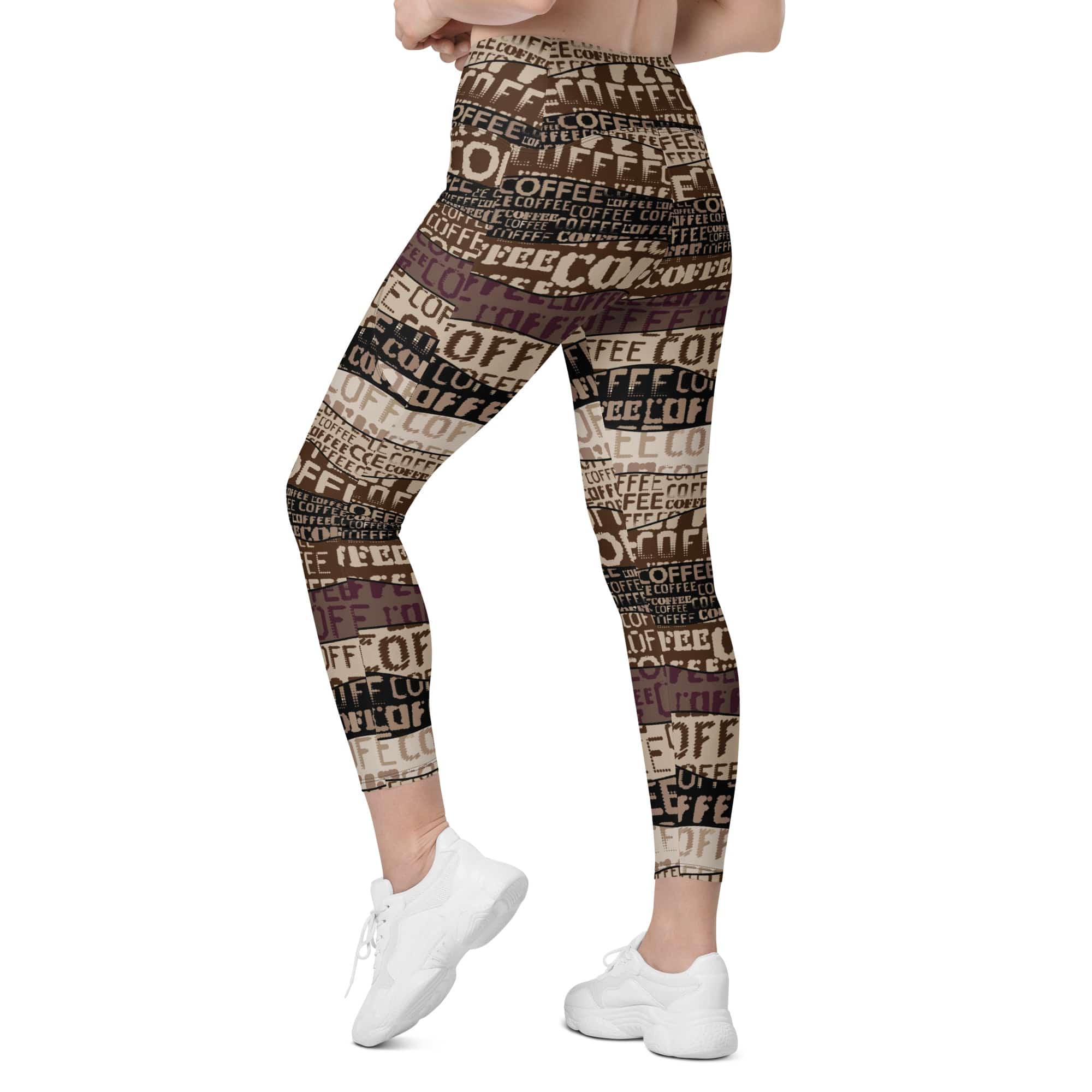 Coffee Leggings With Pockets