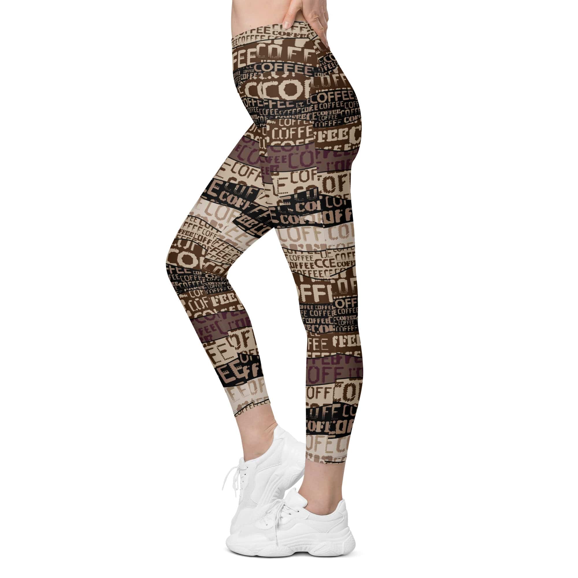 Coffee Leggings With Pockets