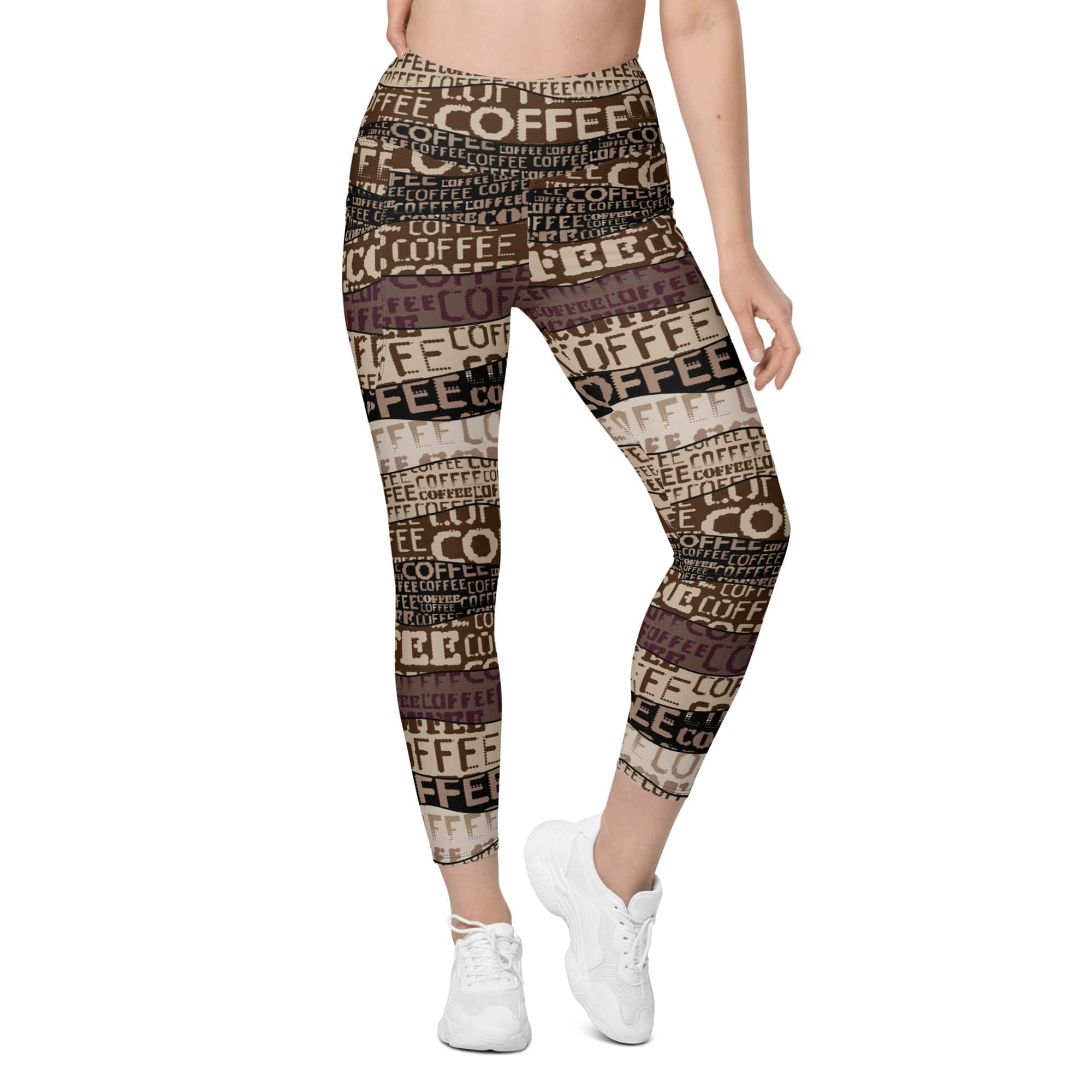 Coffee Leggings With Pockets