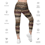 Coffee Leggings With Pockets