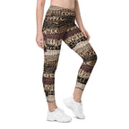 Coffee Leggings With Pockets