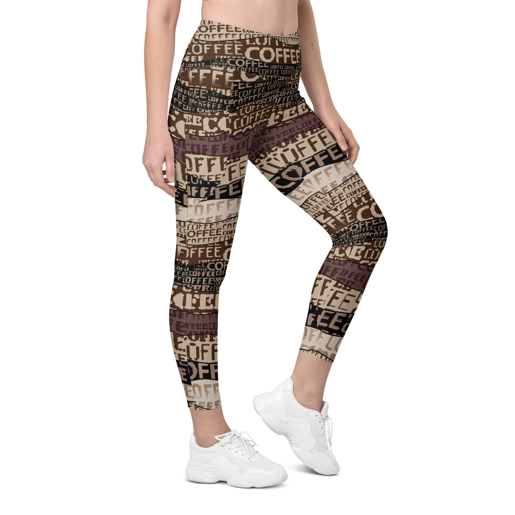 Coffee Leggings With Pockets