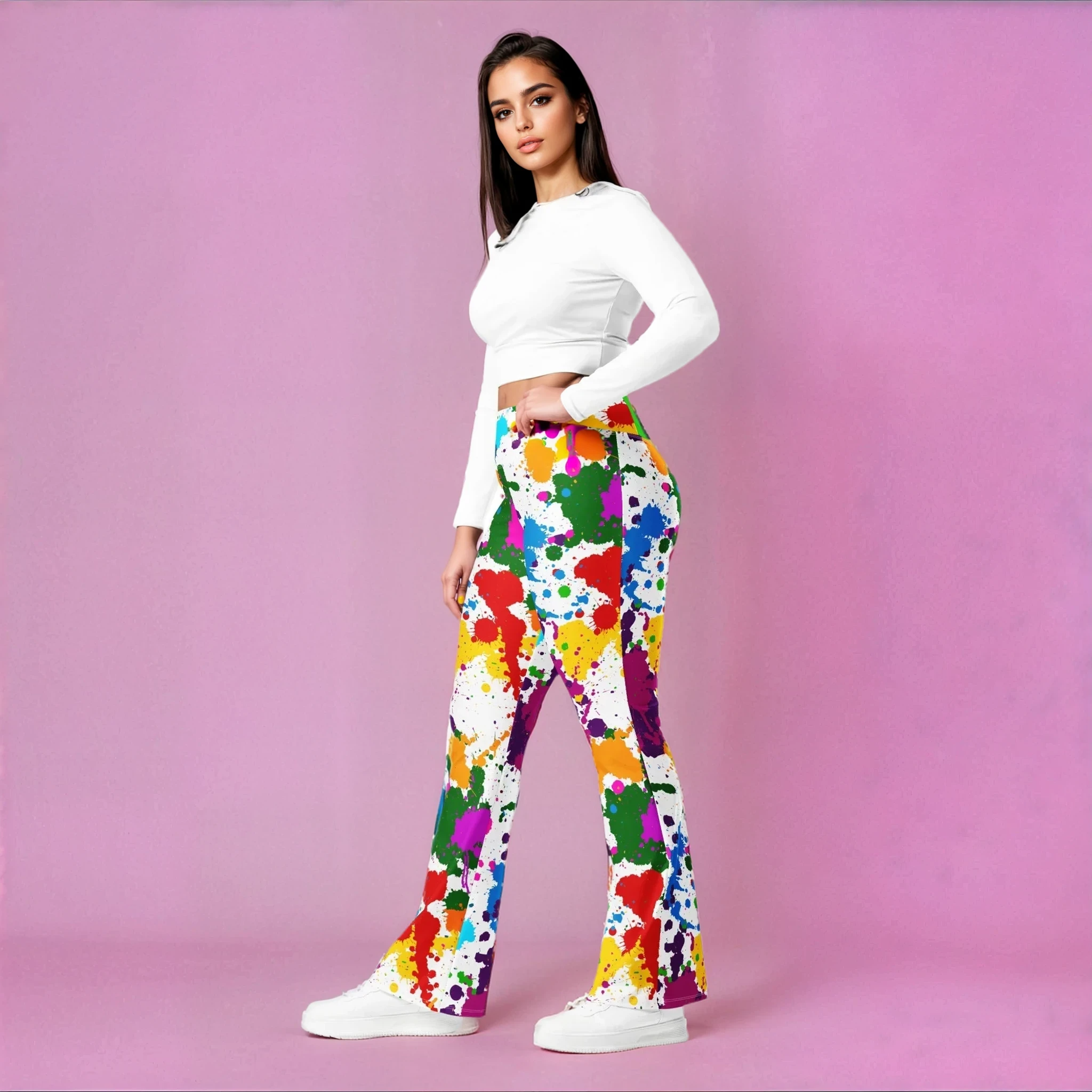 Color Splash Flare Leggings