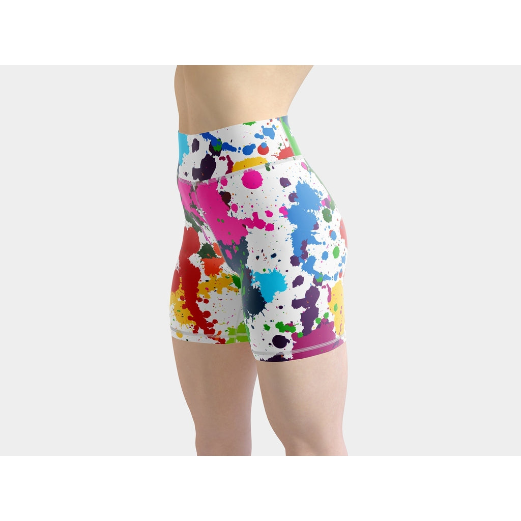 Color Splash Yoga Shorts