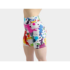 Color Splash Yoga Shorts