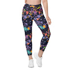 Colorful Abstract Leggings With Pockets