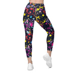 Colorful Abstract Leggings With Pockets