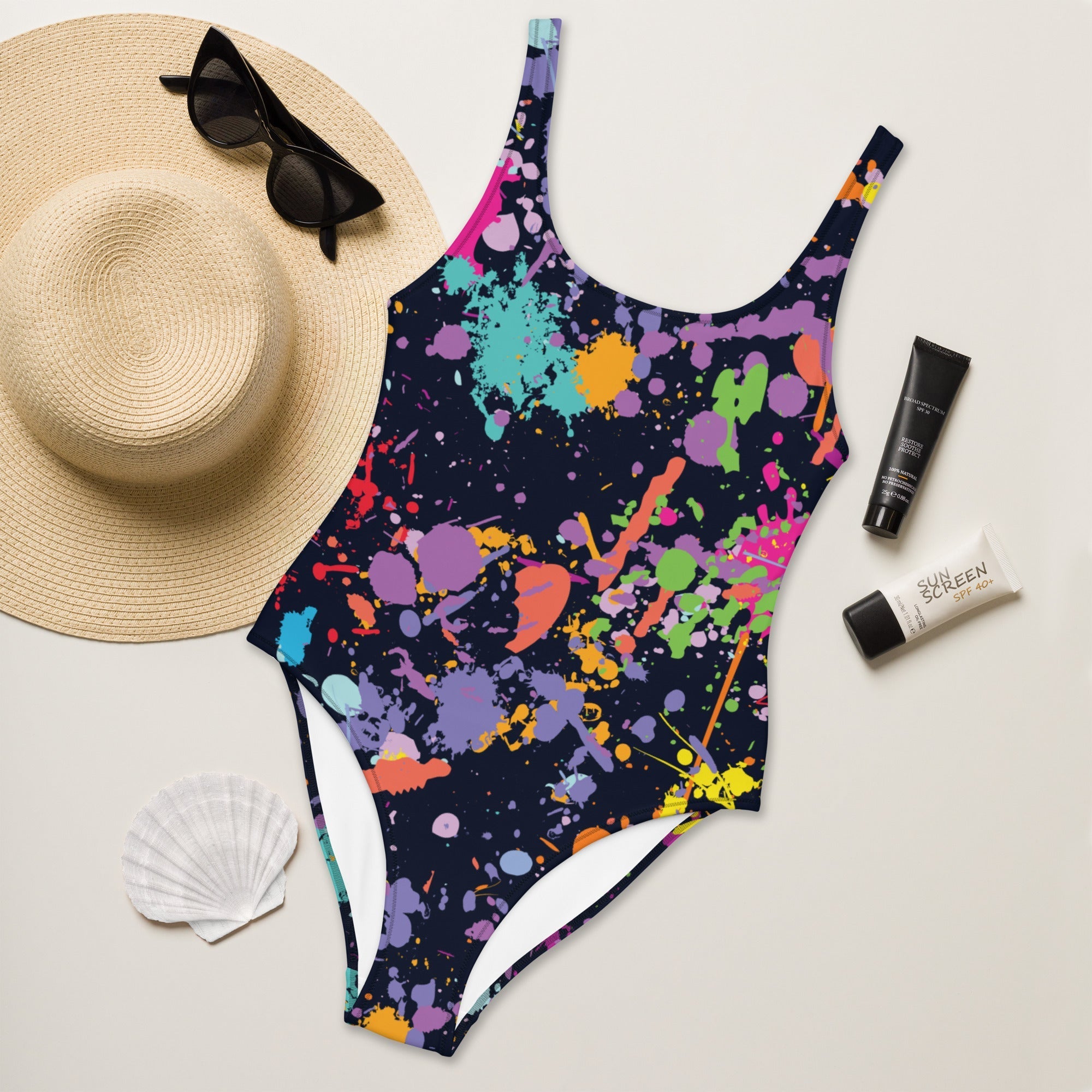 Colorful Abstract One-Piece Swimsuit
