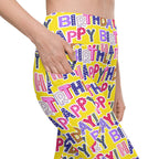 Colorful Birthday Leggings With Pockets