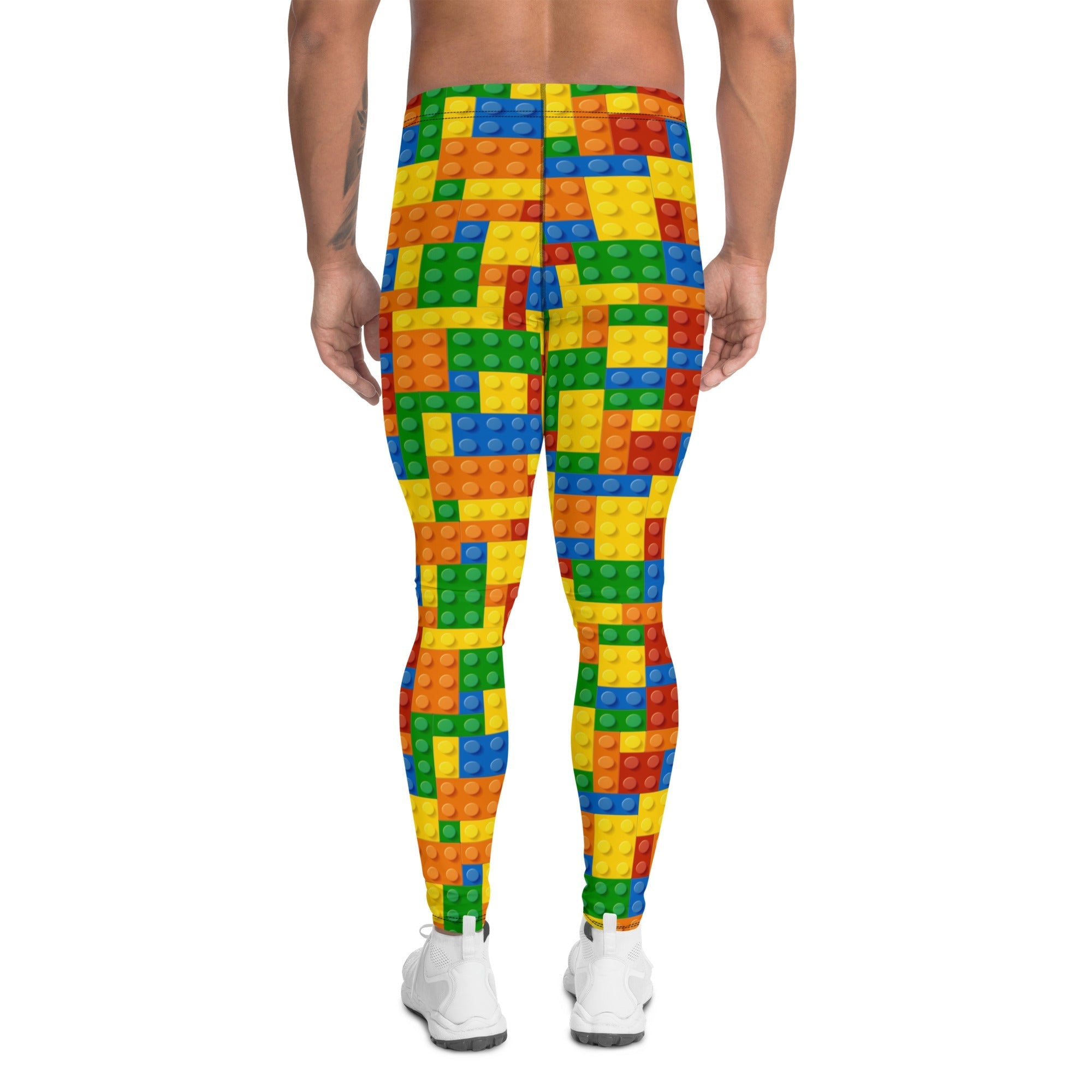 Colorful Blocks Men's Leggings