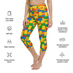 Colorful Blocks Yoga Capris