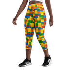Colorful Blocks Yoga Capris