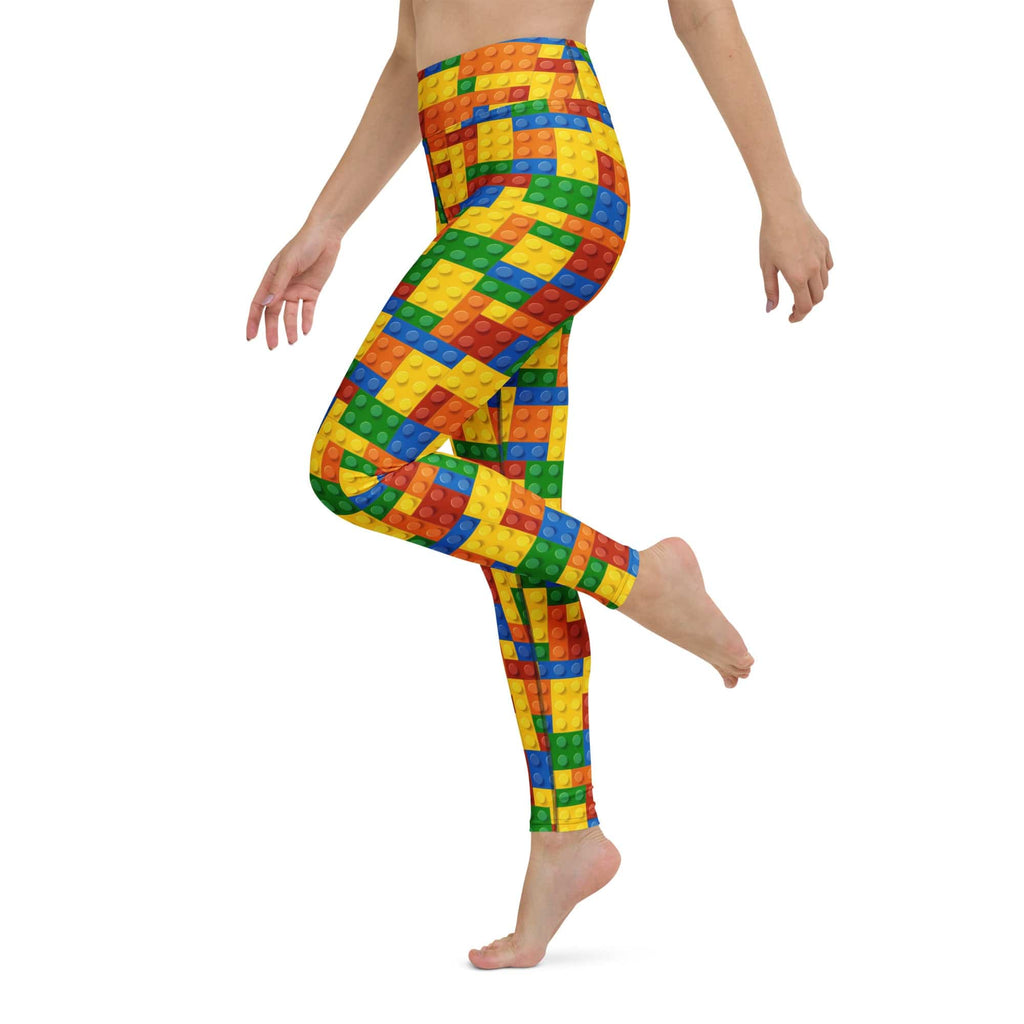 Colorful Blocks Yoga Leggings