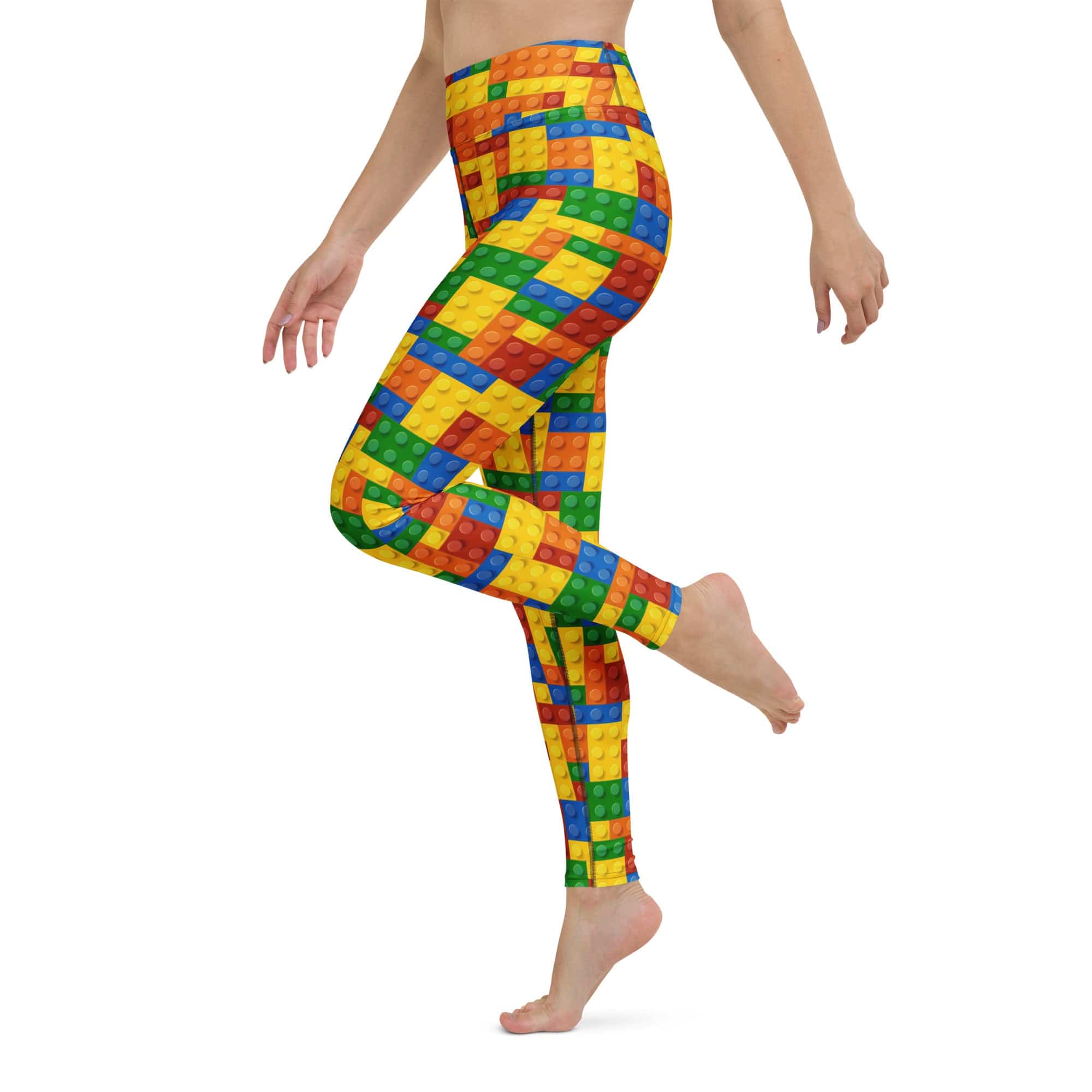 Colorful Blocks Yoga Leggings